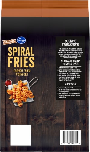 Kroger® Seasoned Spiral Fries Perspective: back