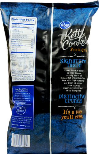 Kroger® Reduced Fat Kettle Cooked Potato Chips Perspective: back