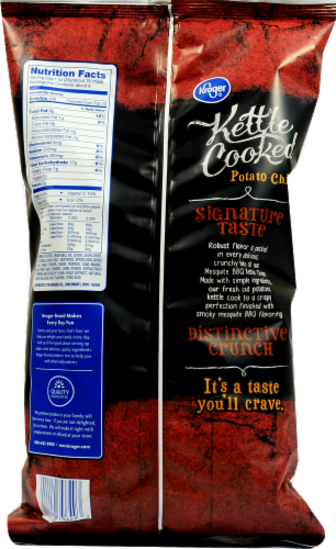 Kroger® Kettle Cooked Mesquite BBQ Potato Chips Perspective: back