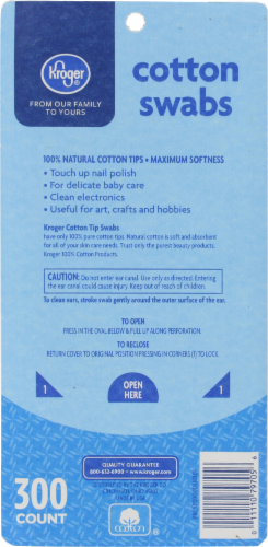 Kroger® Regular Cotton Swabs Perspective: back