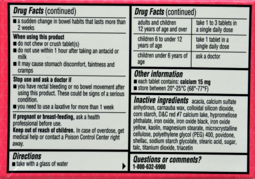 Kroger® Women's Gentle Laxative Coated Tablets Perspective: back
