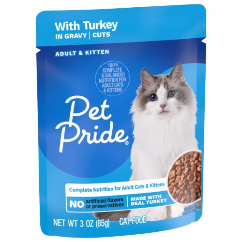 Pet Pride Cuts with Turkey Giblets in Gravy Wet Cat Food 3 oz