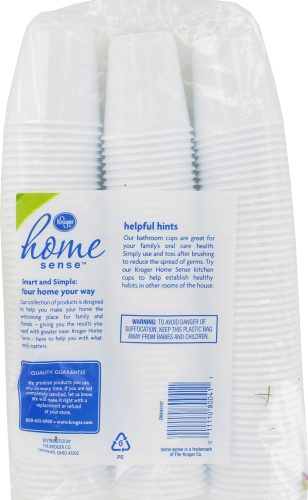 Kroger® ® Plastic Bathroom Cups Perspective: back