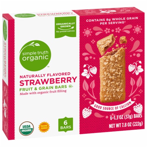 Simple Truth Organic™ Strawberry Breakfast Bars Perspective: back