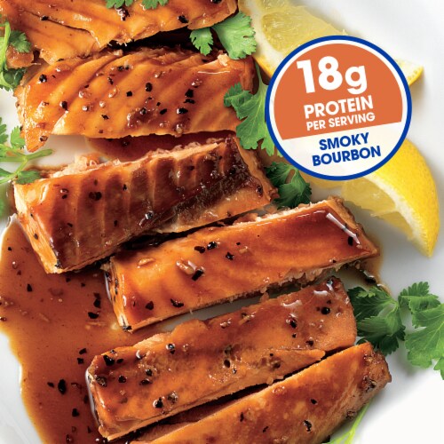 Kroger® Farm Raised Atlantic Salmon Fillets Frozen Smoky Bourbon Perspective: back