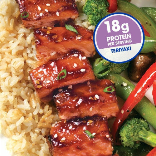 Kroger® Atlantic Salmon Fillets Frozen Teriyaki Perspective: back