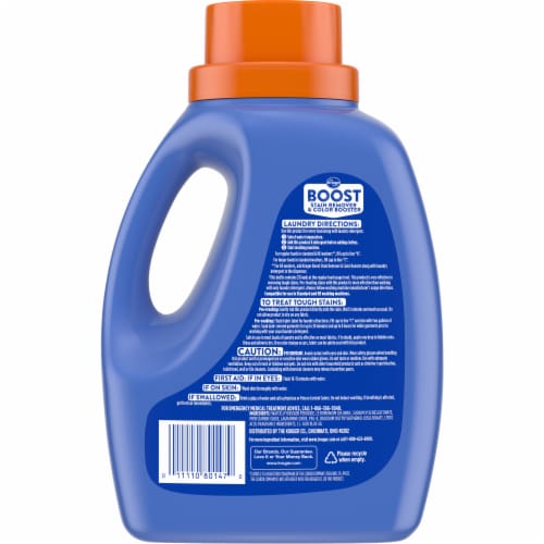 Kroger Fresh Scent Boost and Color Booster Stain Remover Perspective: back