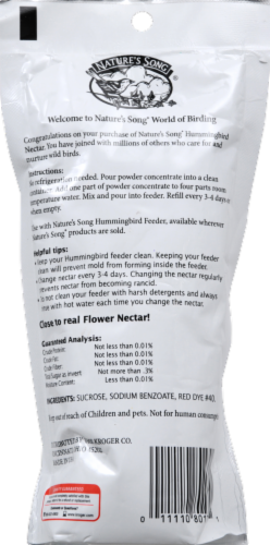 Nature's Song® Hummingbird Nectar Powder Perspective: back