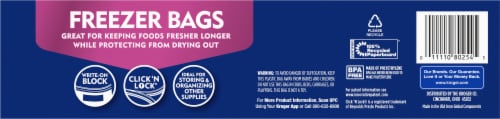 Kroger® Double Zipper Reclosable Gallon Freezer Bags Perspective: back