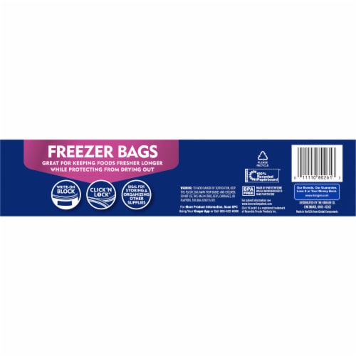 Kroger® Double Zipper Gallon Size Freezer Bags, 28 ct - Fry's Food