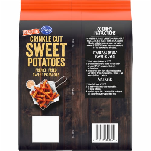 Kroger® Crinkle Cut Sweet Potato French Fries Perspective: back