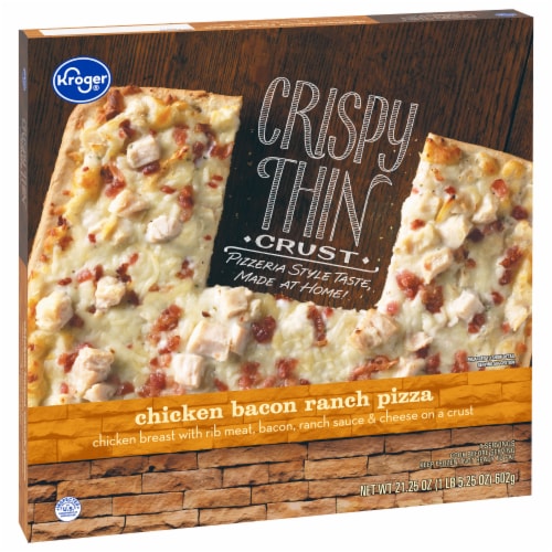 Kroger® Chicken Bacon Ranch Crispy Thin Crust Frozen Pizza Perspective: back