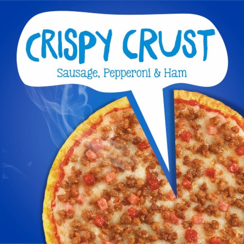 Kroger® 3 Minute Microwave Three Meat Frozen Pizza Perspective: back