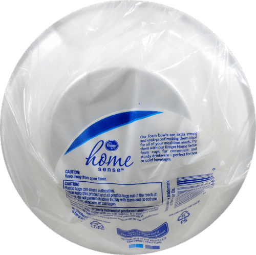 Kroger® Everyday 20-Ounce Foam Bowls Perspective: back