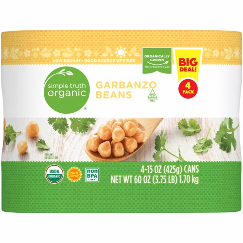 Simple Truth Organic® Garbanzo Beans BIG Deal! Perspective: back
