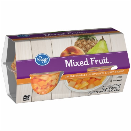 Kroger® Mixed Fruit Cups in Light Syrup Perspective: back