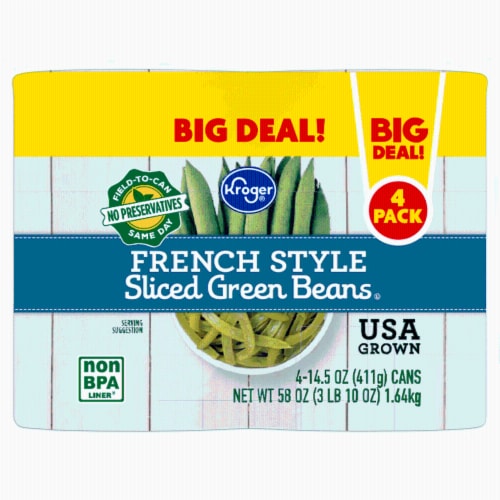 Kroger® French Style Sliced Green Beans BIG Deal! Perspective: back