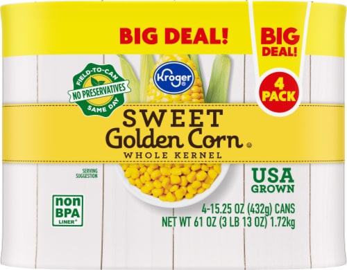 Kroger® Sweet Whole Kernel Canned Golden Corn BIG Deal! Perspective: back