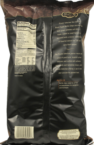 Private Selection™ Sea Salt & Black Pepper Kettle Chips Perspective: back