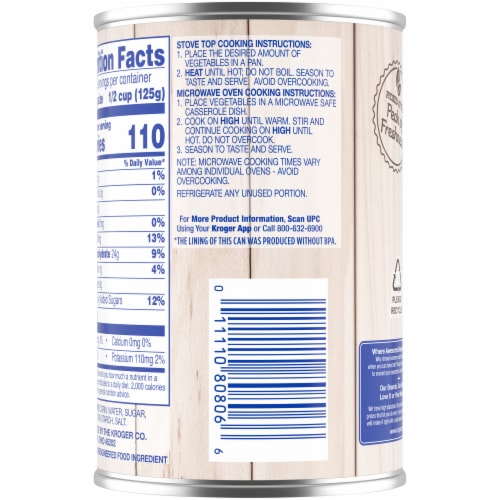 Kroger® Cream Style White Corn Perspective: back