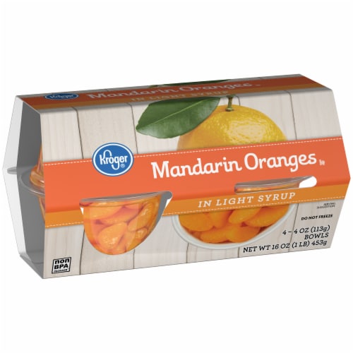 Kroger® Mandarin Orange Cups in Light Syrup Perspective: back