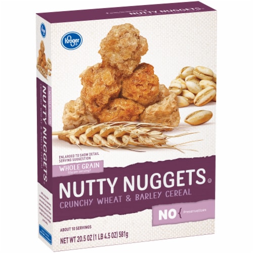Kroger® Nutty Nuggets Crunchy Wheat and Barley Cereal Perspective: back
