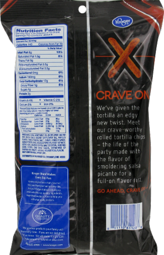 Kroger® X-Treme Flavor Salsa Picante Rolled Tortilla Chips Perspective: back