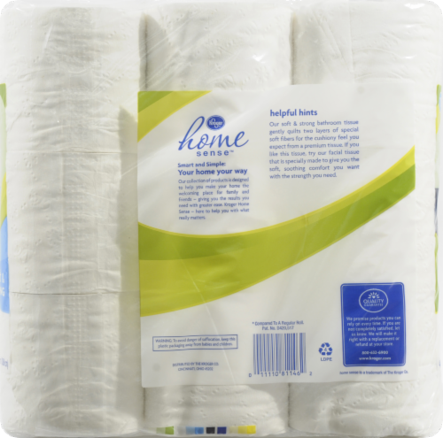 Kroger® Soft & Strong Double Roll Bath Tissue Perspective: back