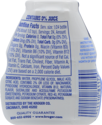 Kroger® Fruit Punch Liquid Water Enhancer Perspective: back