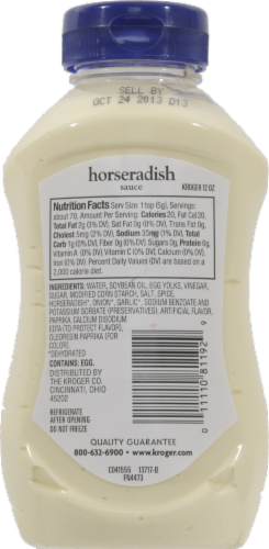 Kroger® Horseradish Sauce Perspective: back