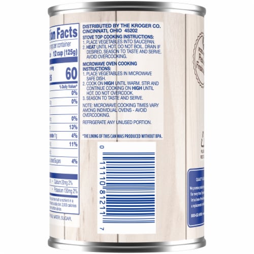 Kroger® Garden Variety Canned Sweet Peas Perspective: back