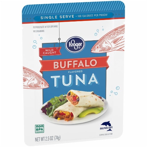 Kroger® Wild Caught Buffalo Flavored Tuna Pouch Perspective: back