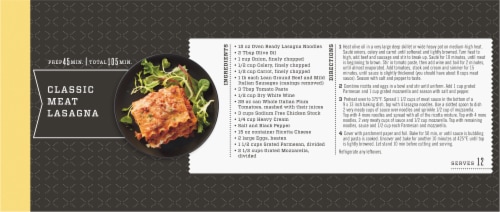 Kroger® Oven Ready Lasagna Noodles Perspective: back