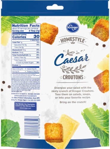 Kroger® Homestyle Caesar Croutons Perspective: back