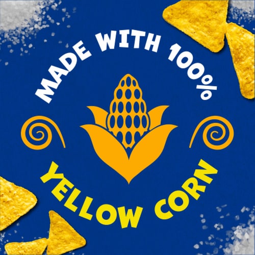 Kroger® Nacho Cheese Flavored Corn Tortilla Chips Perspective: back