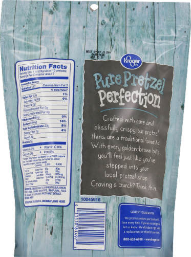 Kroger® Original Pretzel Thins Perspective: back