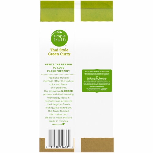 Simple Truth™ Thai Style Green Curry Frozen Meal Perspective: back