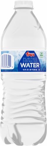 Fry's Purified Drinking Bottled Water Perspective: back