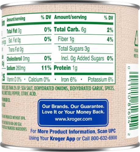 Kroger® Tomato Sauce Perspective: back