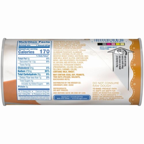Kroger® Honey Butter Flaky Jumbo Biscuits Perspective: back