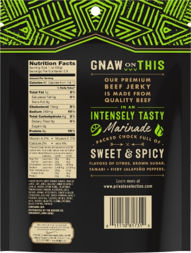 Private Selection™ Carne Asada Beef Jerky Perspective: back