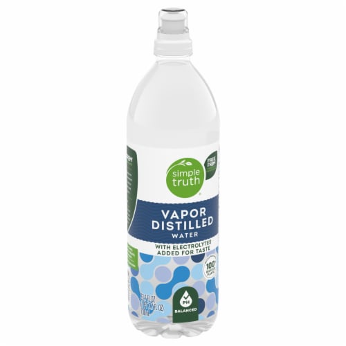 Simple Truth® Vapor Distilled Electrolyte Bottled Water Perspective: back