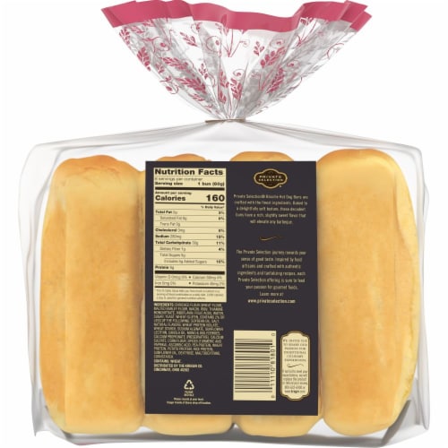 Private Selection® Brioche Hot Dog Buns Perspective: back