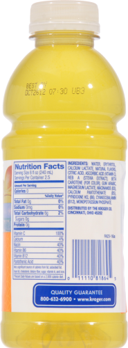 Kroger® Vitamin Enhanced Tropical Splash Bottled Water Perspective: back