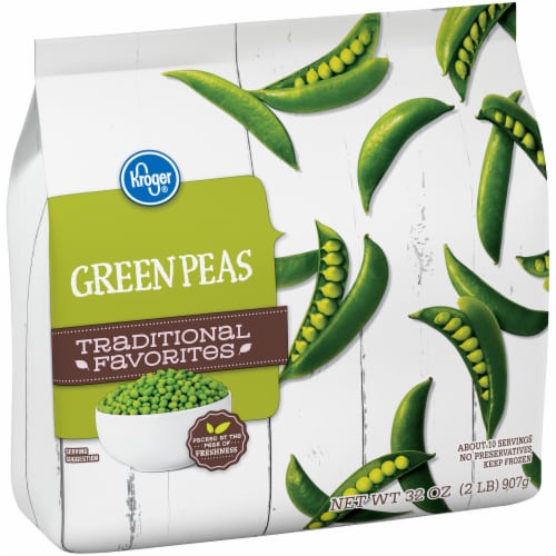 Kroger® Traditional Favorites Frozen Peas Green Perspective: back