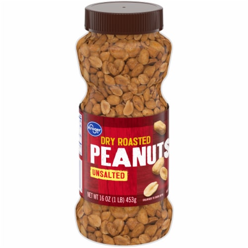 Kroger® Dry Roasted Unsalted Peanuts Perspective: back