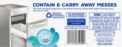Kroger® Tie Trash 20 gal Compactor Bags Perspective: back