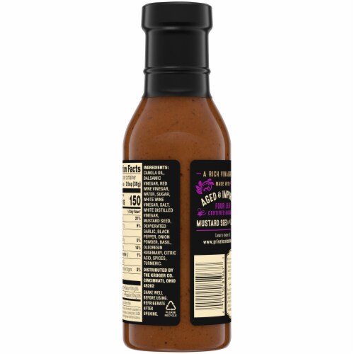 Private Selection® Four Leaf Balsamic Vinaigrette and Marinade Perspective: back