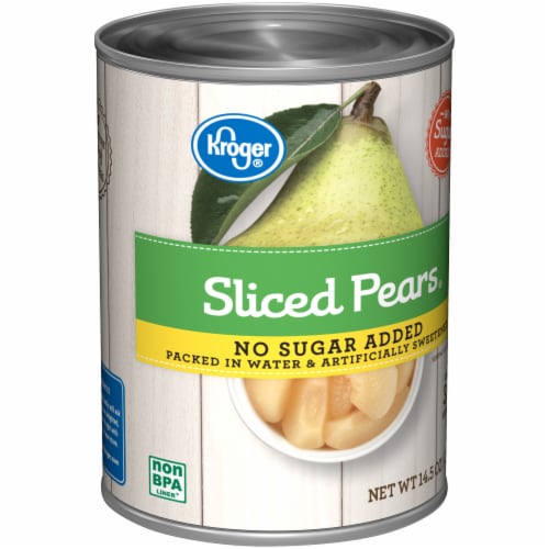 Kroger® Canned Sliced Pears No Sugar Added Perspective: back