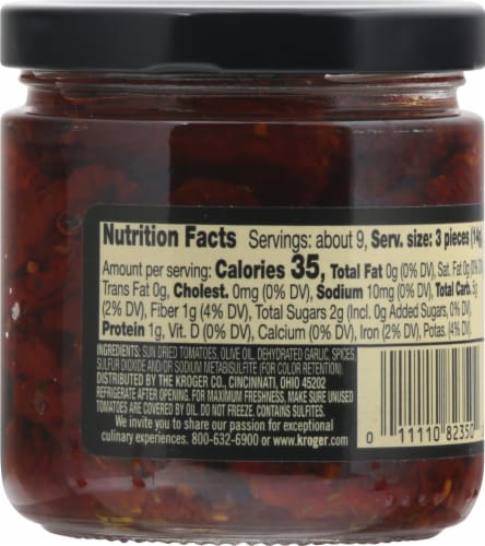 Private Selection™ Halved Sun Dried Seasoned Pure Olive Oil Tomatoes Perspective: back